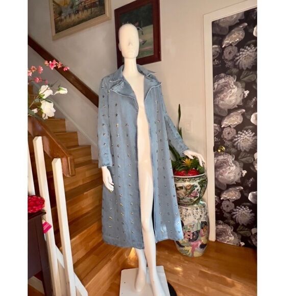 Free
People Star Studded Denim Trench - Picture 2 of 5